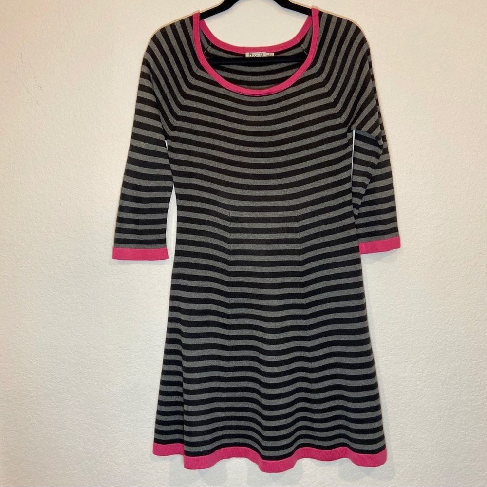 Eliza J Striped Sweater Dress Size M